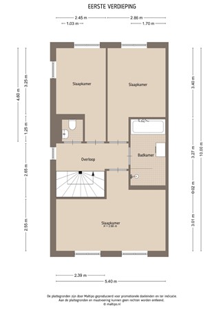 Floorplan - Hooge Veld 35, 4152 DA Rhenoy